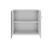 Armoire à portes battantes PRO | 2 OH, 800 - 1200 x 770 mm, fermeture amortie, gris