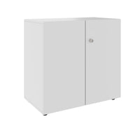 Armoire à portes battantes PRO | 2 OH, 800 - 1200 x 770 mm, fermeture amortie, gris