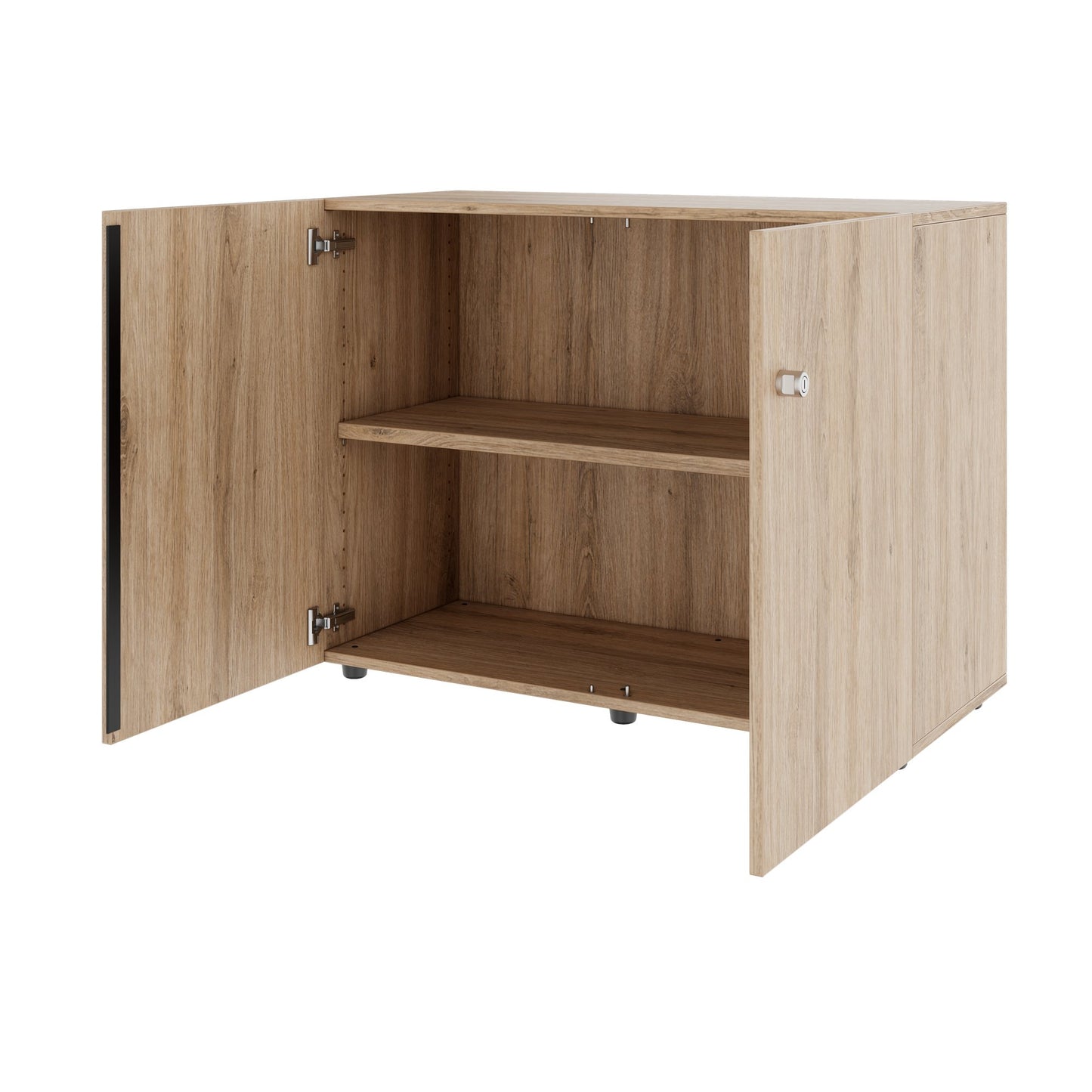 PRO Armoire de porte d'aile | 2 oh, 800 - 1200 x 770 mm, soft-close, chêne naturel