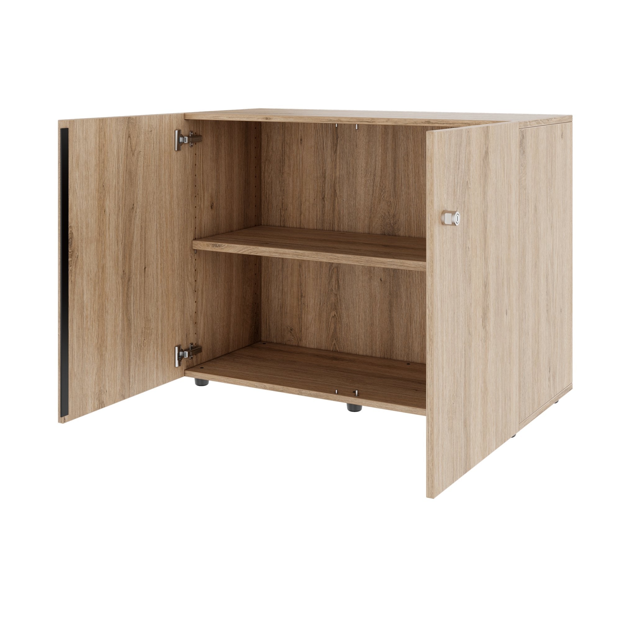 PRO Armoire de porte d'aile | 2 oh, 800 - 1200 x 770 mm, soft-close, chêne naturel