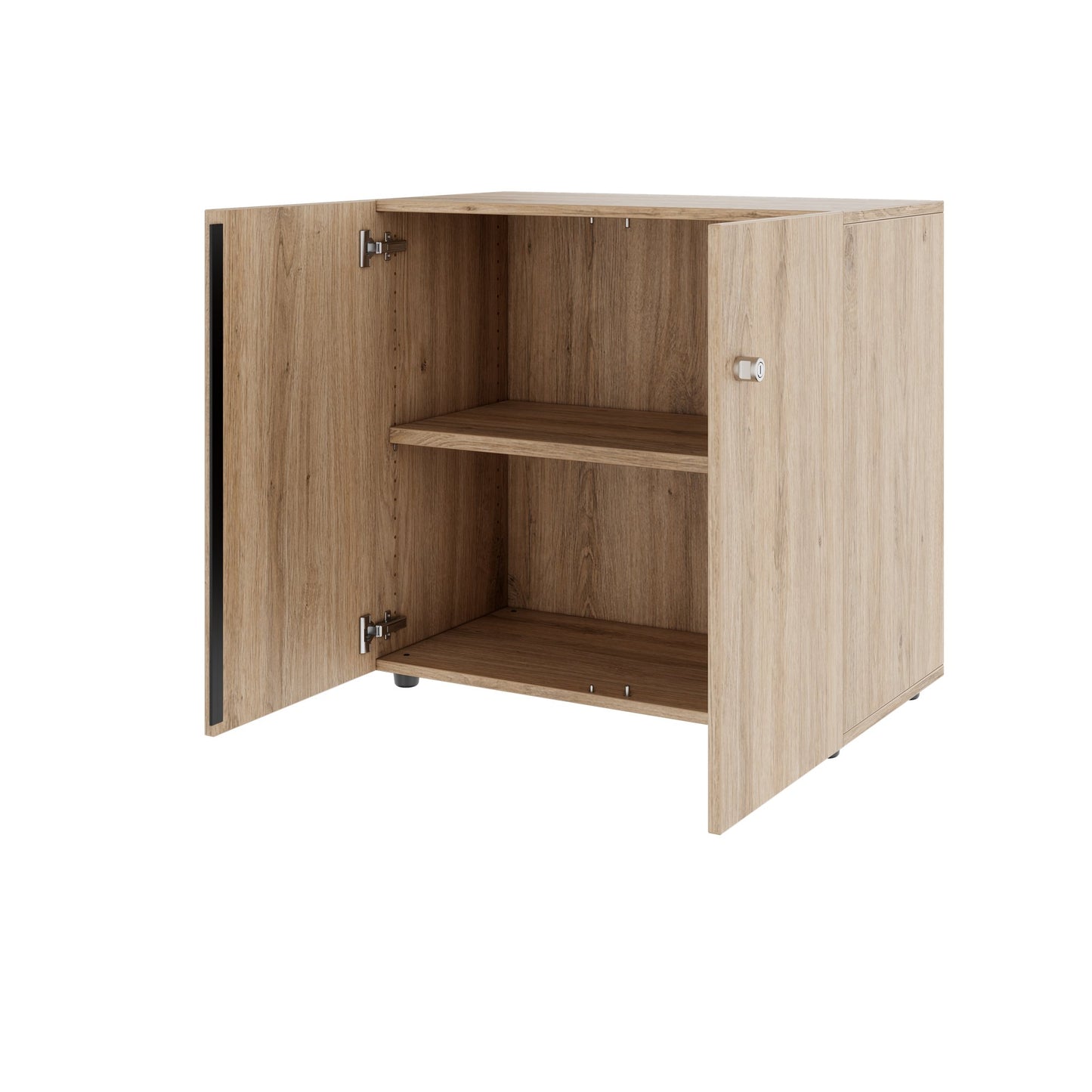 PRO Armoire de porte d'aile | 2 oh, 800 - 1200 x 770 mm, soft-close, chêne naturel