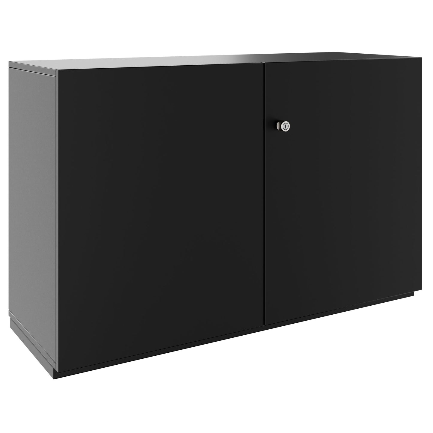 Armoire à portes battantes PRO | 2 OH, 800 - 1200 x 770 mm, fermeture amortie, noir