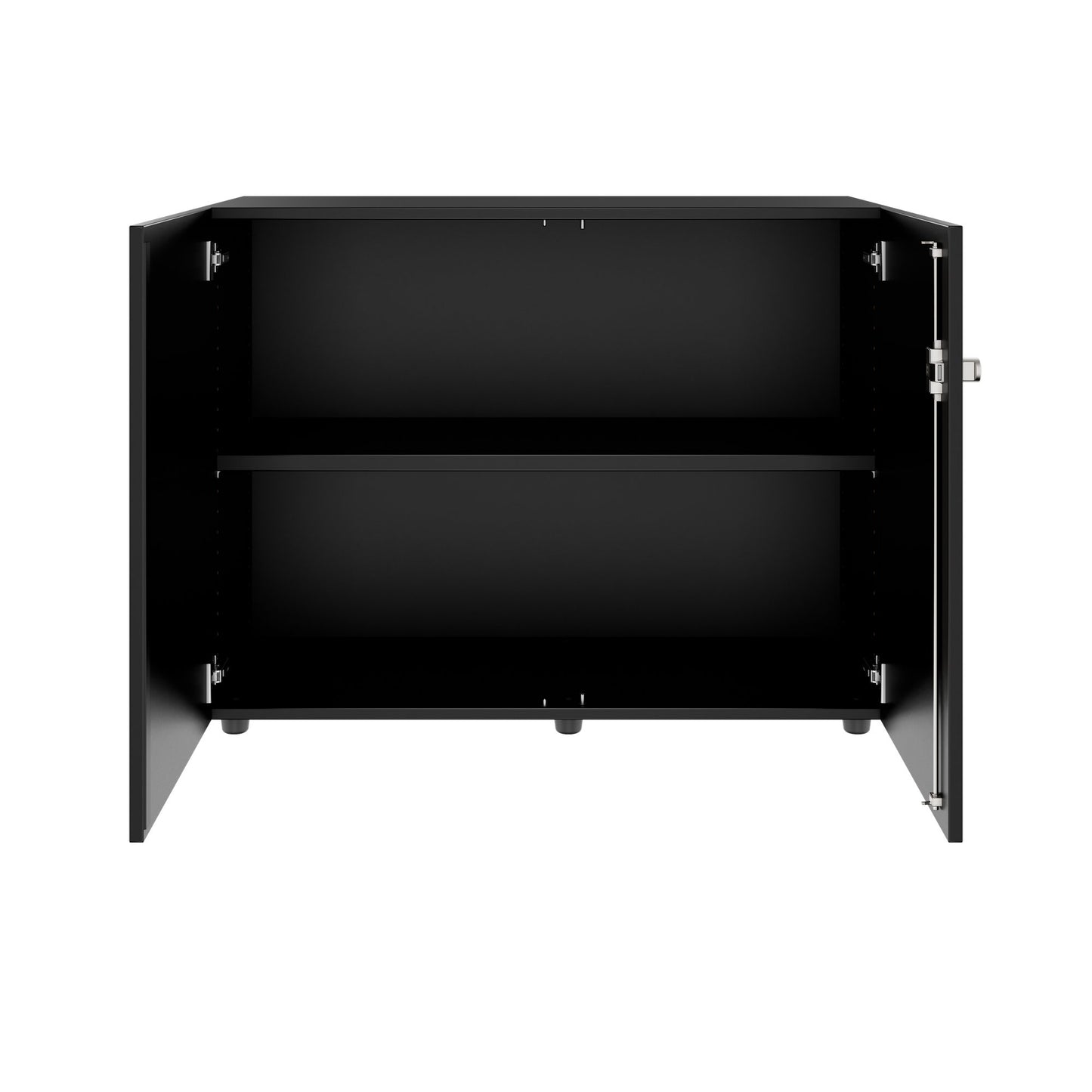 PRO Cabinetto per porte dell'ala | 2 OH, 800 - 1200 x 770 mm, morbido -close, nero
