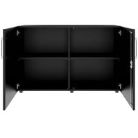 Armoire à portes battantes PRO | 2 OH, 800 - 1200 x 770 mm, fermeture amortie, noir