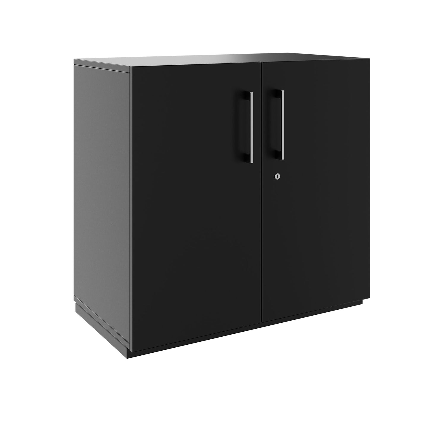 Armoire à portes battantes PRO | 2 OH, 800 - 1200 x 770 mm, fermeture amortie, noir