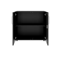 Armoire à portes battantes PRO | 2 OH, 800 - 1200 x 770 mm, fermeture amortie, noir