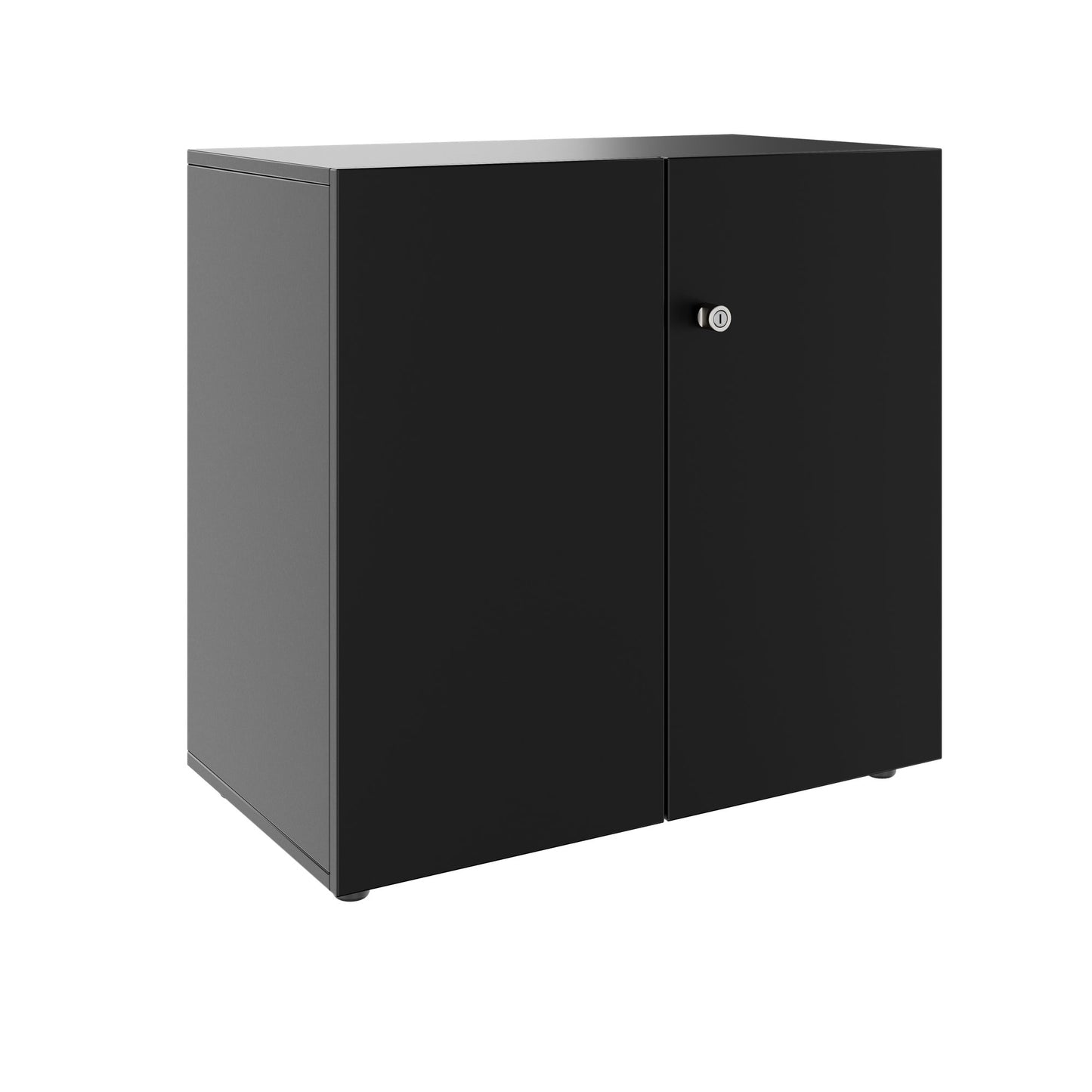 Armoire à portes battantes PRO | 2 OH, 800 - 1200 x 770 mm, fermeture amortie, noir