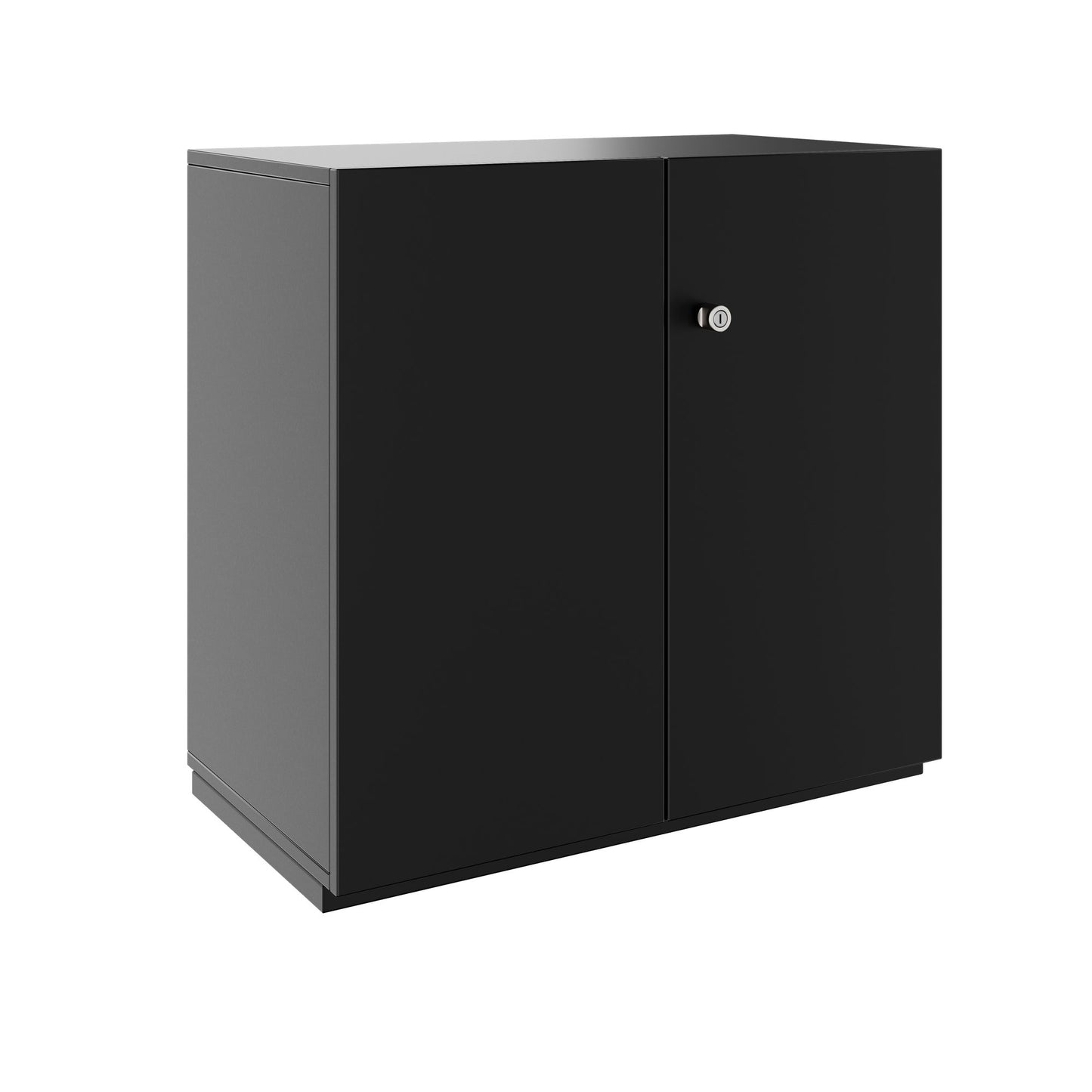 Armoire à portes battantes PRO | 2 OH, 800 - 1200 x 770 mm, fermeture amortie, noir