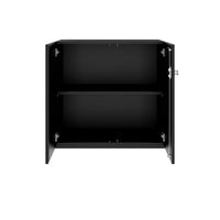 Armoire à portes battantes PRO | 2 OH, 800 - 1200 x 770 mm, fermeture amortie, noir