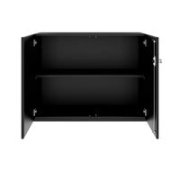 Armoire à portes battantes PRO | 2 OH, 800 - 1200 x 770 mm, fermeture amortie, noir