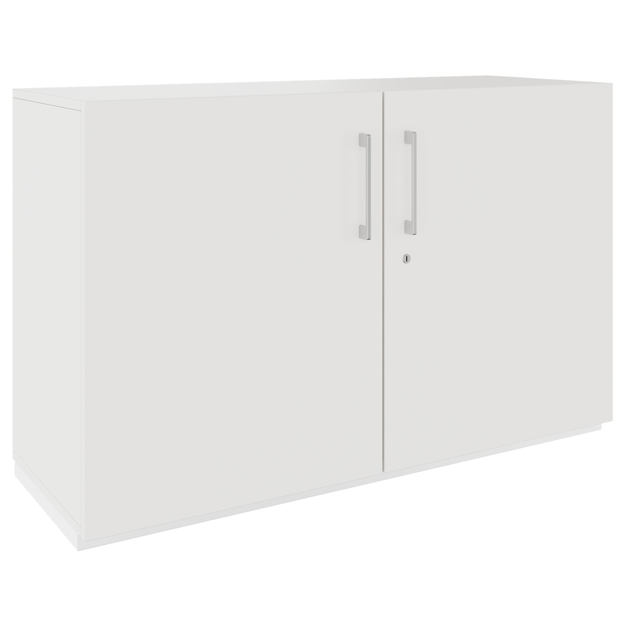 PRO Flügeltürenschrank | 2 OH, 800 - 1200 x 770 mm, Soft-Close, Weiss