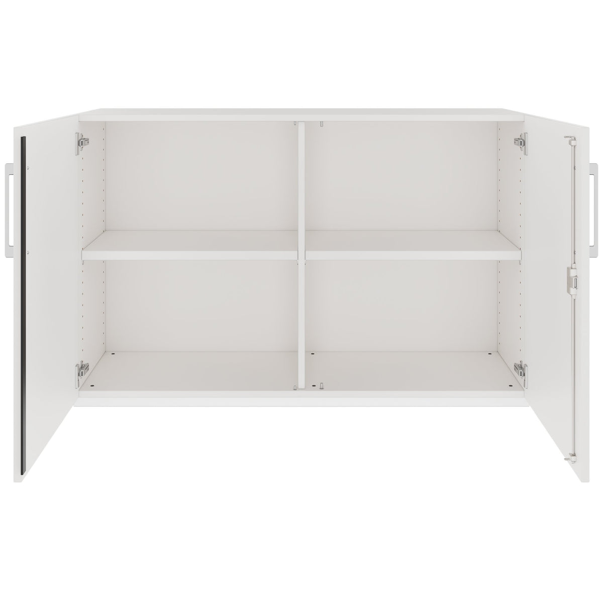 PRO hinged door cabinet | 2 OH, 800 - 1200 x 770 mm, soft close, white - 3 Lightbox Main Image