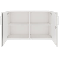 Armoire à portes battantes PRO | 2 OH, 800 - 1200 x 770 mm, fermeture amortie, blanc