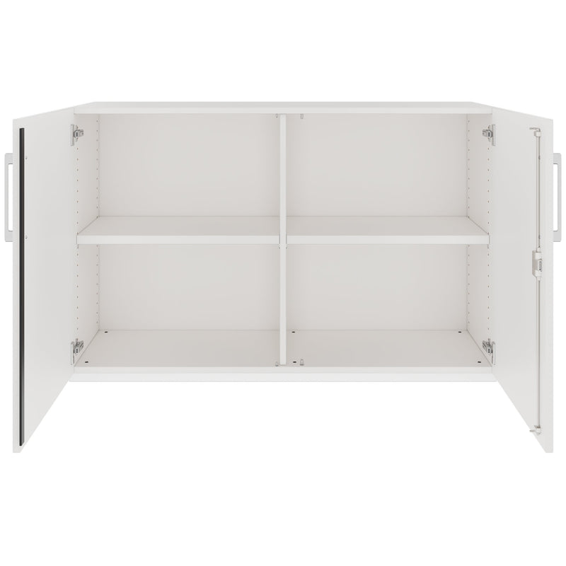 PRO hinged door cabinet | 2 OH, 800 - 1200 x 770 mm, soft close, white - 3 Main Image