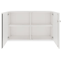 Armoire à portes battantes PRO | 2 OH, 800 - 1200 x 770 mm, fermeture amortie, blanc