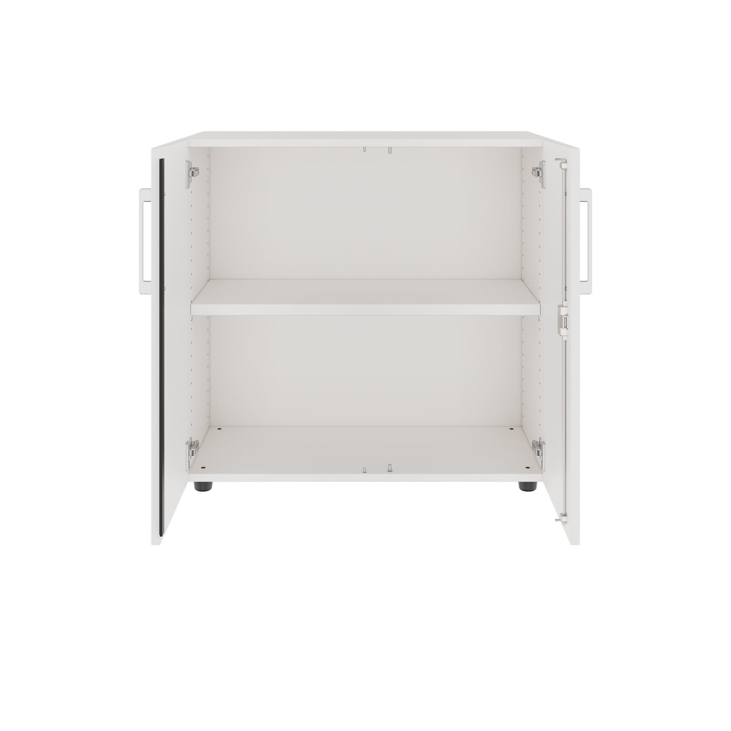 Armoire à portes battantes PRO | 2 OH, 800 - 1200 x 770 mm, fermeture amortie, blanc