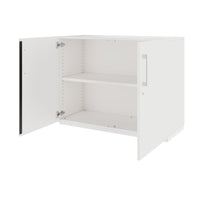 Armoire à portes battantes PRO | 2 OH, 800 - 1200 x 770 mm, fermeture amortie, blanc