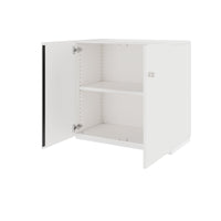 Armoire à portes battantes PRO | 2 OH, 800 - 1200 x 770 mm, fermeture amortie, blanc