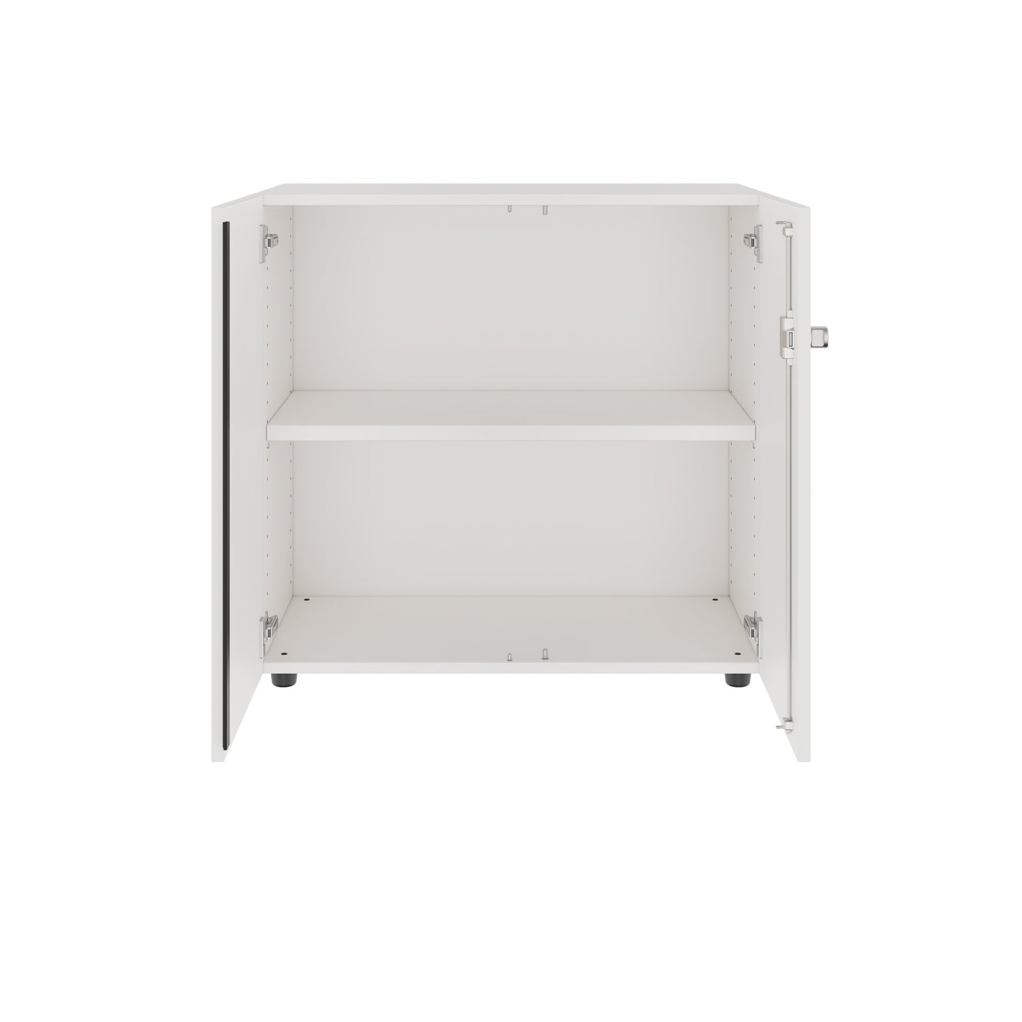 Armoire à portes battantes PRO | 2 OH, 800 - 1200 x 770 mm, fermeture amortie, blanc