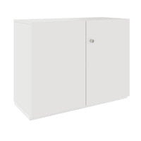 Armoire à portes battantes PRO | 2 OH, 800 - 1200 x 770 mm, fermeture amortie, blanc