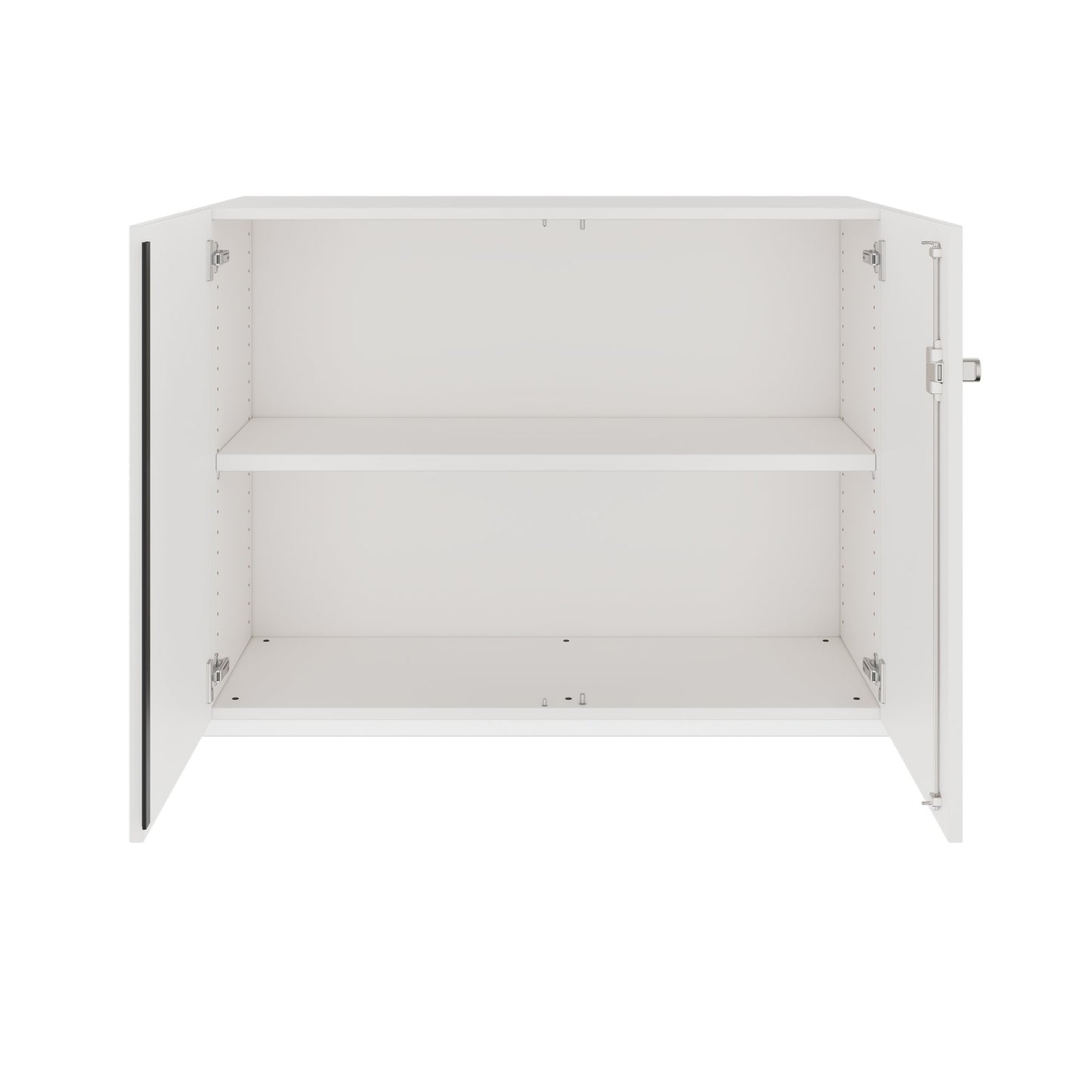 Armoire à portes battantes PRO | 2 OH, 800 - 1200 x 770 mm, fermeture amortie, blanc