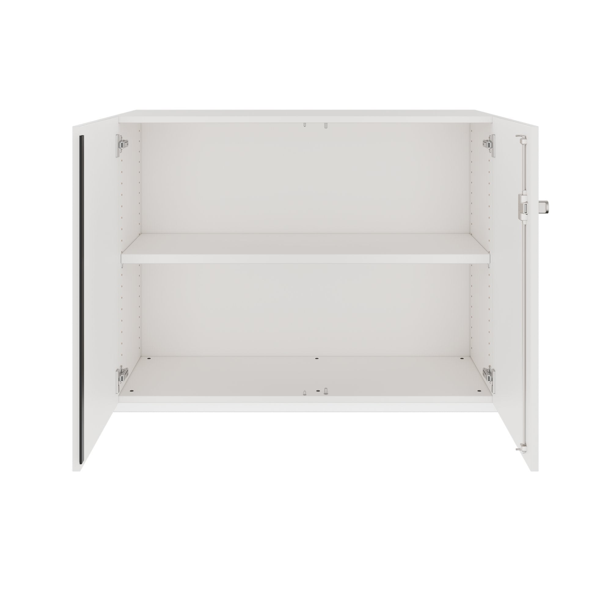 PRO Flügeltürenschrank | 2 OH, 800 - 1200 x 770 mm, Soft-Close, Weiss
