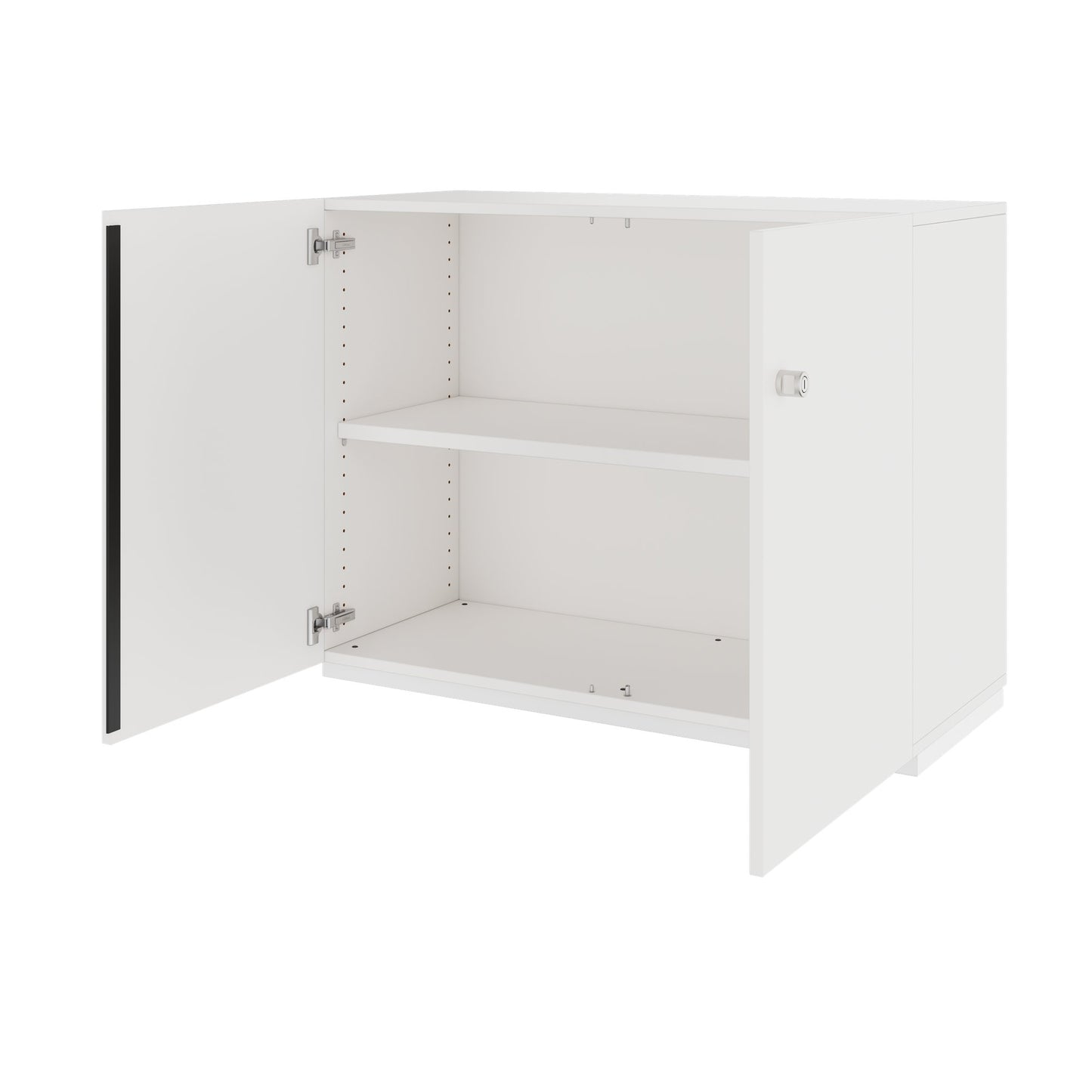 PRO Flügeltürenschrank | 2 OH, 800 - 1200 x 770 mm, Soft-Close, Weiss