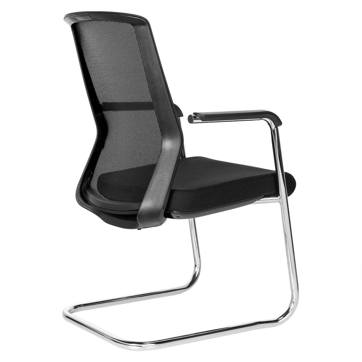 NETKON cantilever chair | Mesh back, black