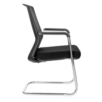 NETKON cantilever chair | Mesh back, black