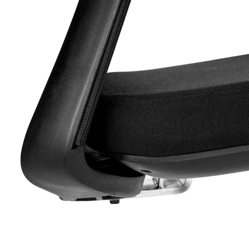 NETKON Cantilever Chair | Mesh Back, Black - 6 Main Image
