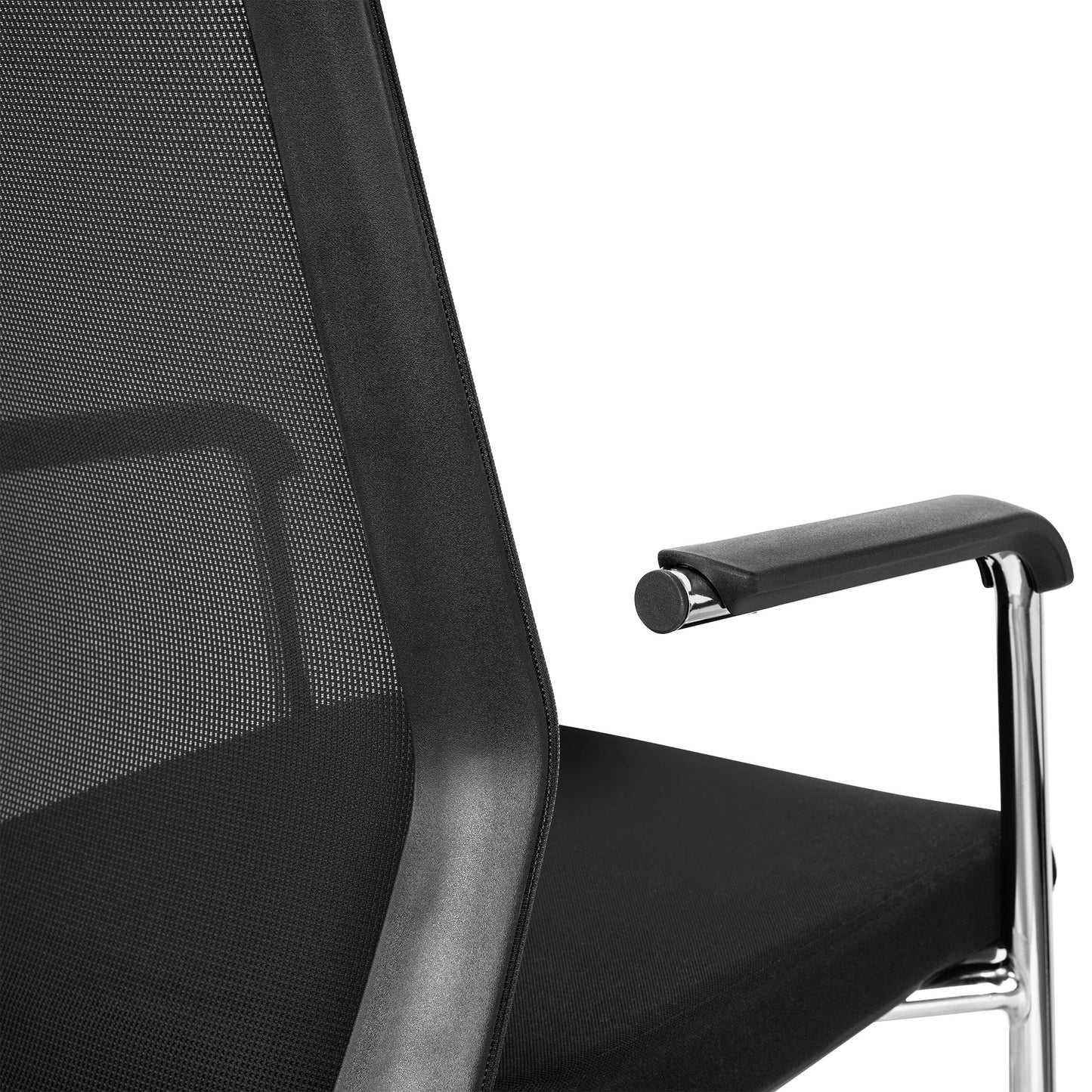 NETKON cantilever chair | Mesh back, black