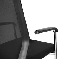 NETKON cantilever chair | Mesh back, black