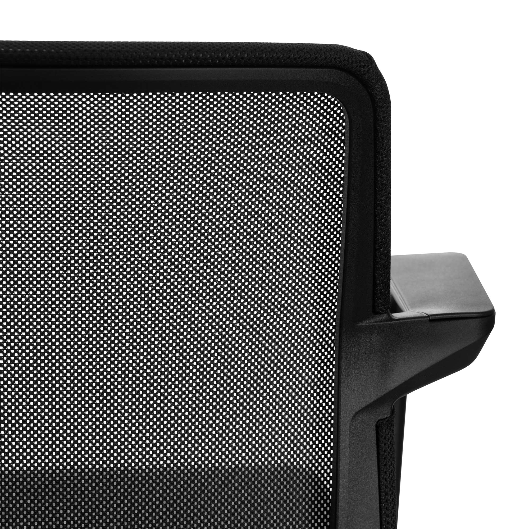 WIND cantilever chair | Mesh back, stackable, polyester cover LUCIA
