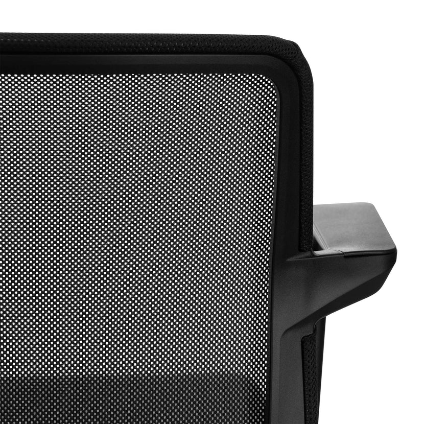 WIND cantilever chair | Mesh back, stackable, polyester cover LUCIA