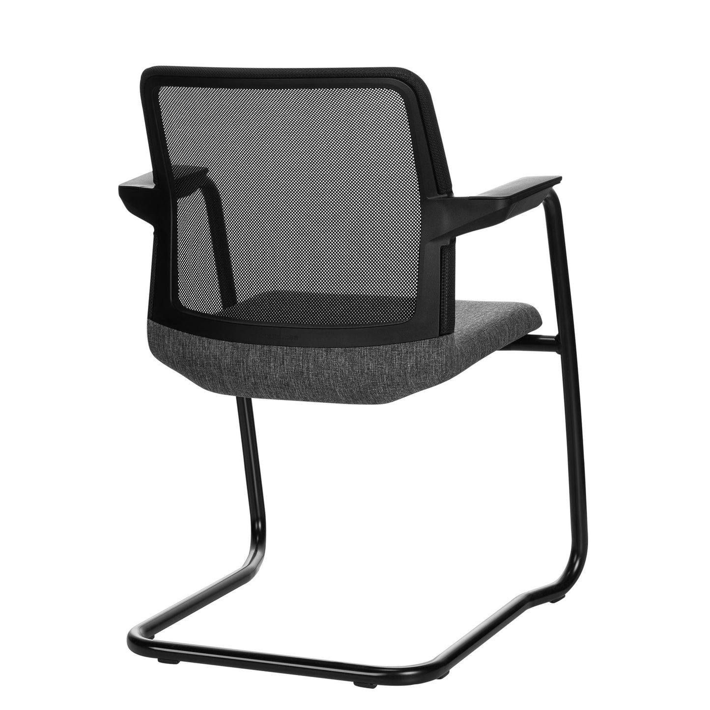 WIND cantilever chair | Mesh back, stackable, wool covers VELITO / SYNERGY