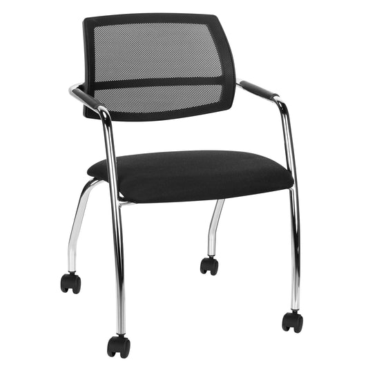 Gama Visitor Chair | Arrotolabile, retro in rete, nero