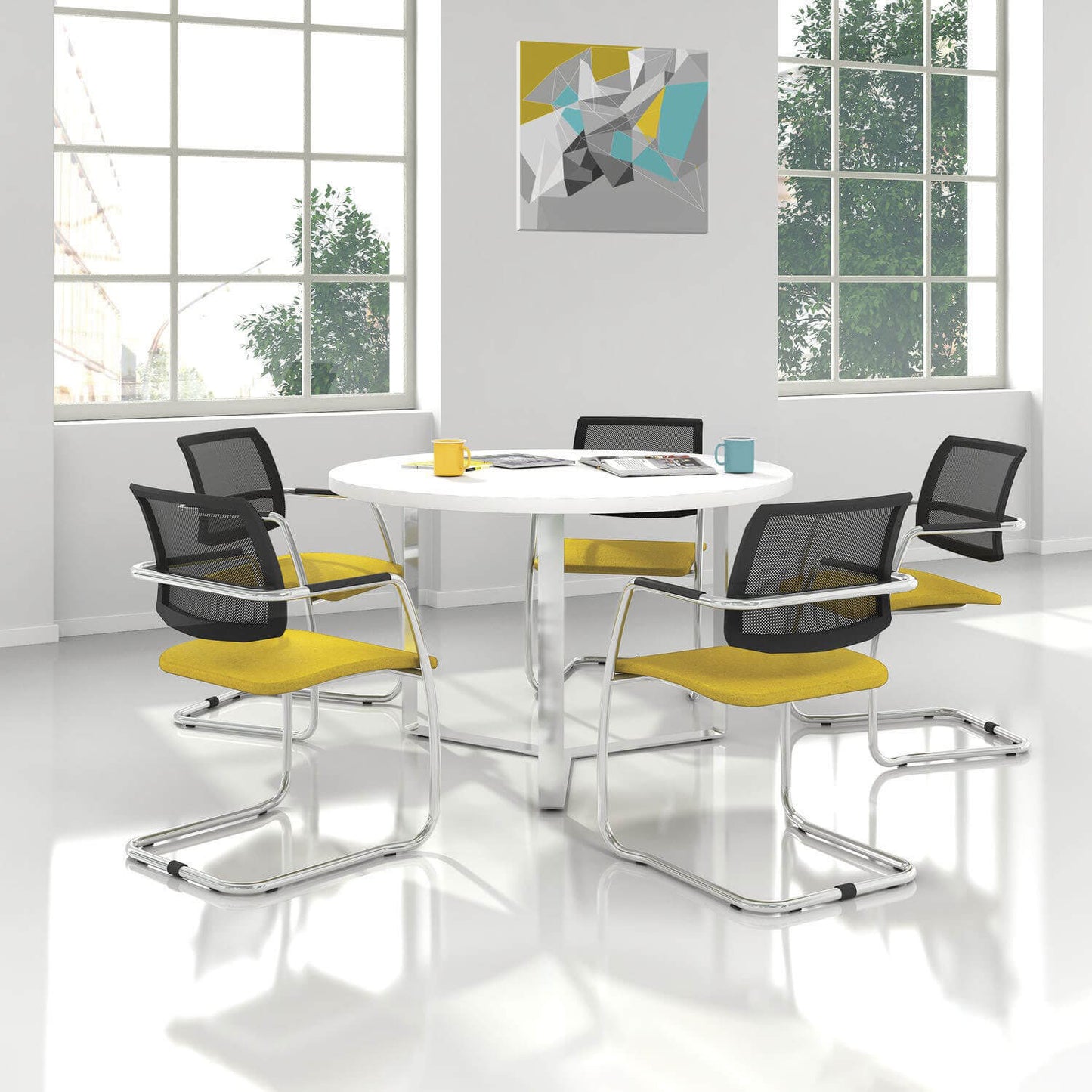 GAMA cantilever chair | Blue