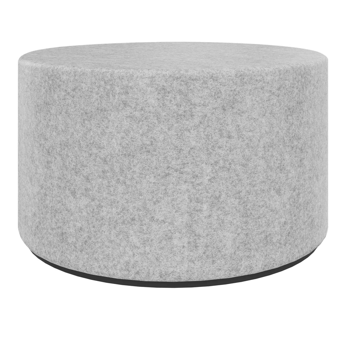 GIRO Pouf / Pouf | Ø 600 mm, altezza seduta 350 mm, VELITO - GV08 - Grigio chiaro screziato - 1 Lightbox Main Image