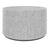 GIRO Pouf / Stool | Ø 600 mm, seat height 350 mm, VELITO - GV08 - Light gray mottled