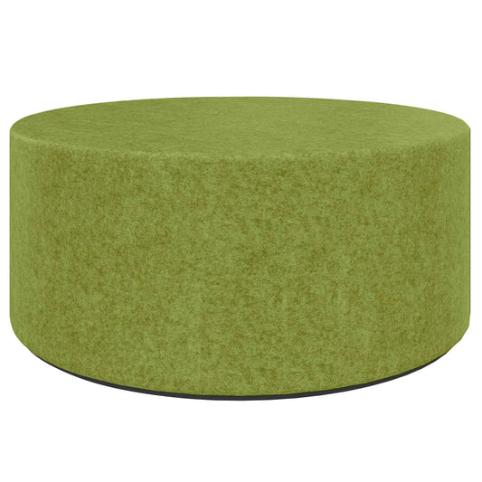 GIRO Pouf / Sitzhocker | Ø 800 mm, Sitzhöhe 350 mm, VELITO - GV03 - Hellgrün meliert