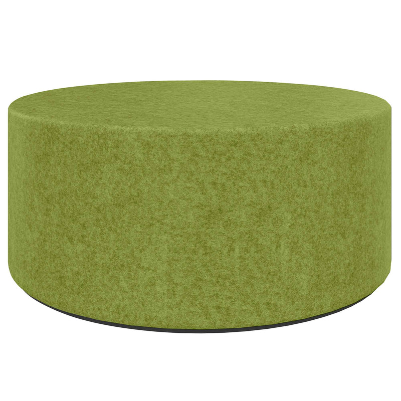 GIRO Pouf / Stool | Ø 800 mm, seat height 350 mm, VELITO - GV03 - Light green mottled - 1 Main Image