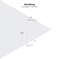 Gloria office base lamp | 766 x 2020 mm, 13,500 lumens, dimmable