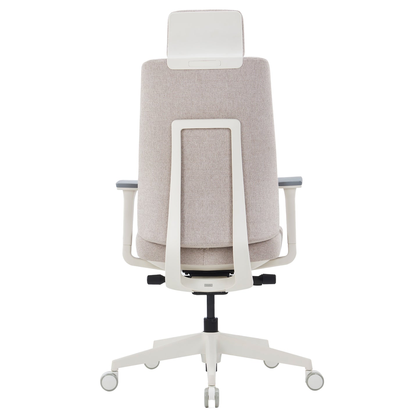 HARDY Bürodrehstuhl | Synchronmechanik, 3D-Armlehnen, Grau-Weiß