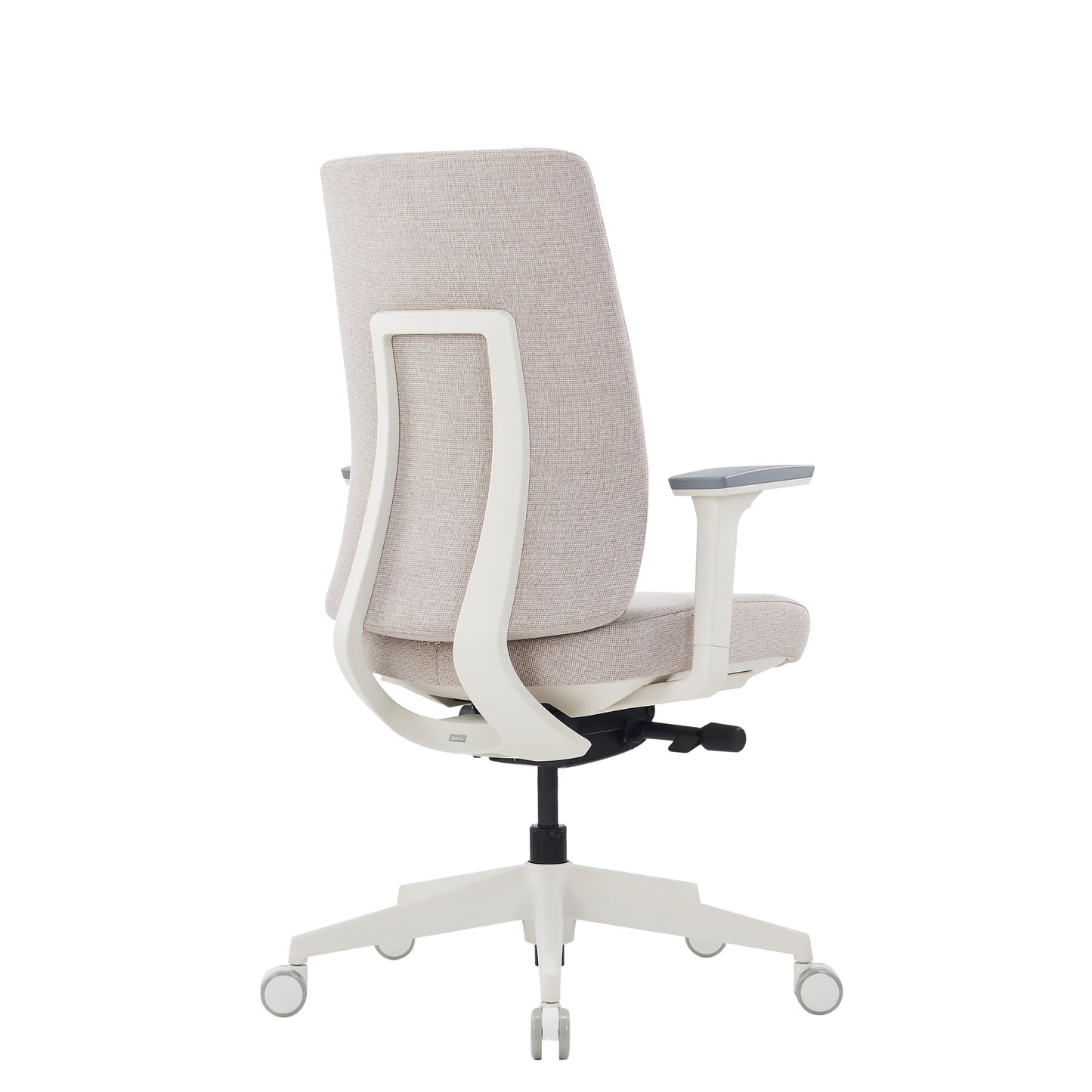 HARDY Bürodrehstuhl | Synchronmechanik, 3D-Armlehnen, Grau-Weiß