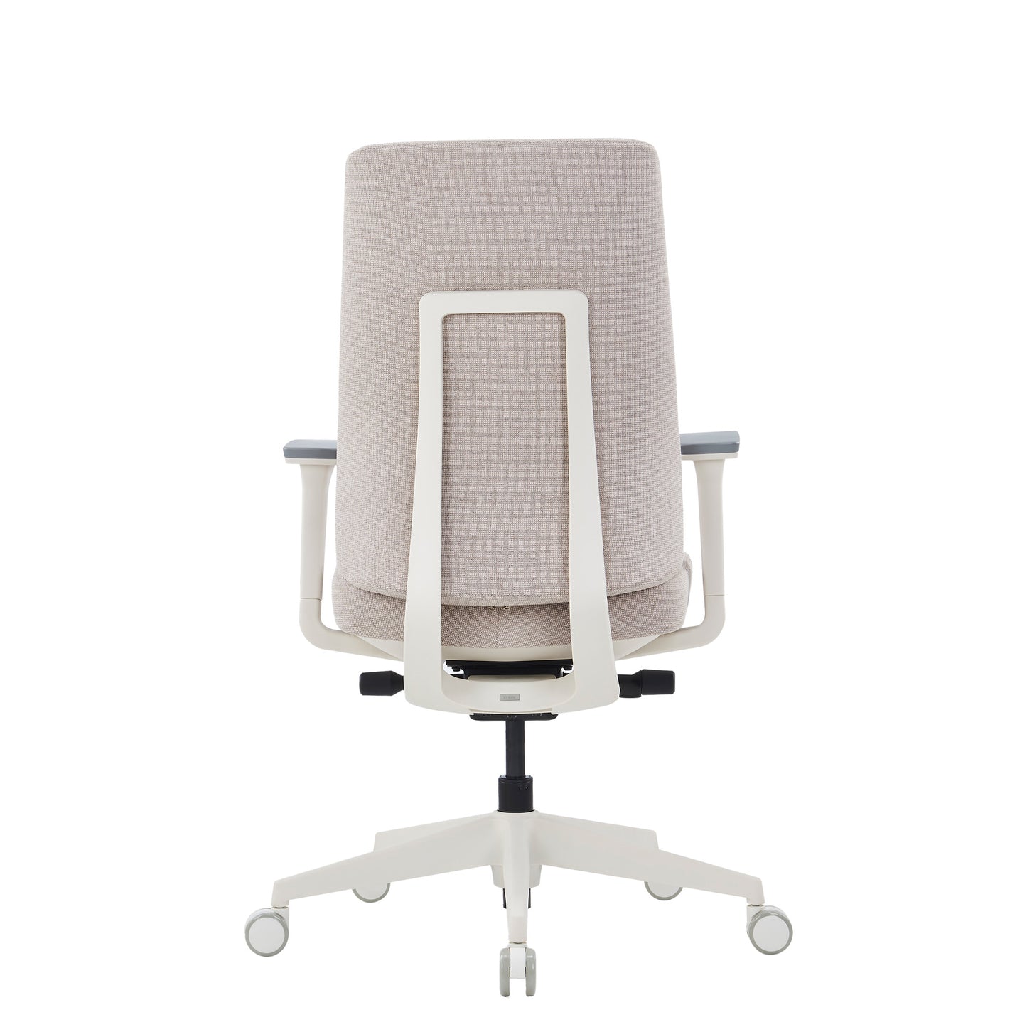 HARDY Bürodrehstuhl | Synchronmechanik, 3D-Armlehnen, Grau-Weiß