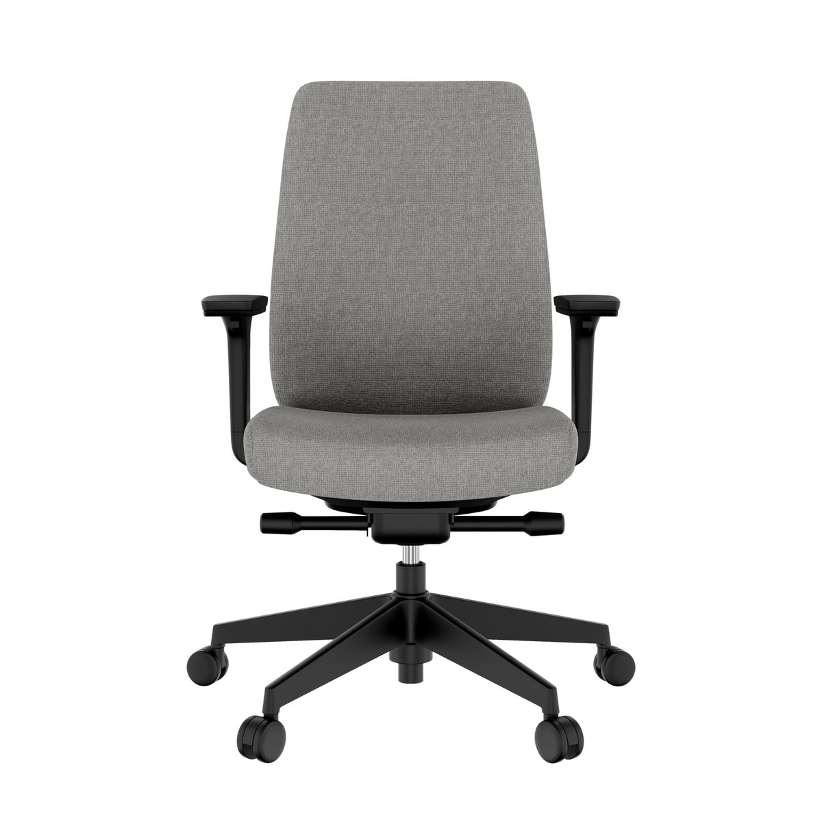 Chaise de bureau pivotante HARDY | mécanisme synchrone, accoudoirs 3D, gris  - 3 Lightbox Main Image