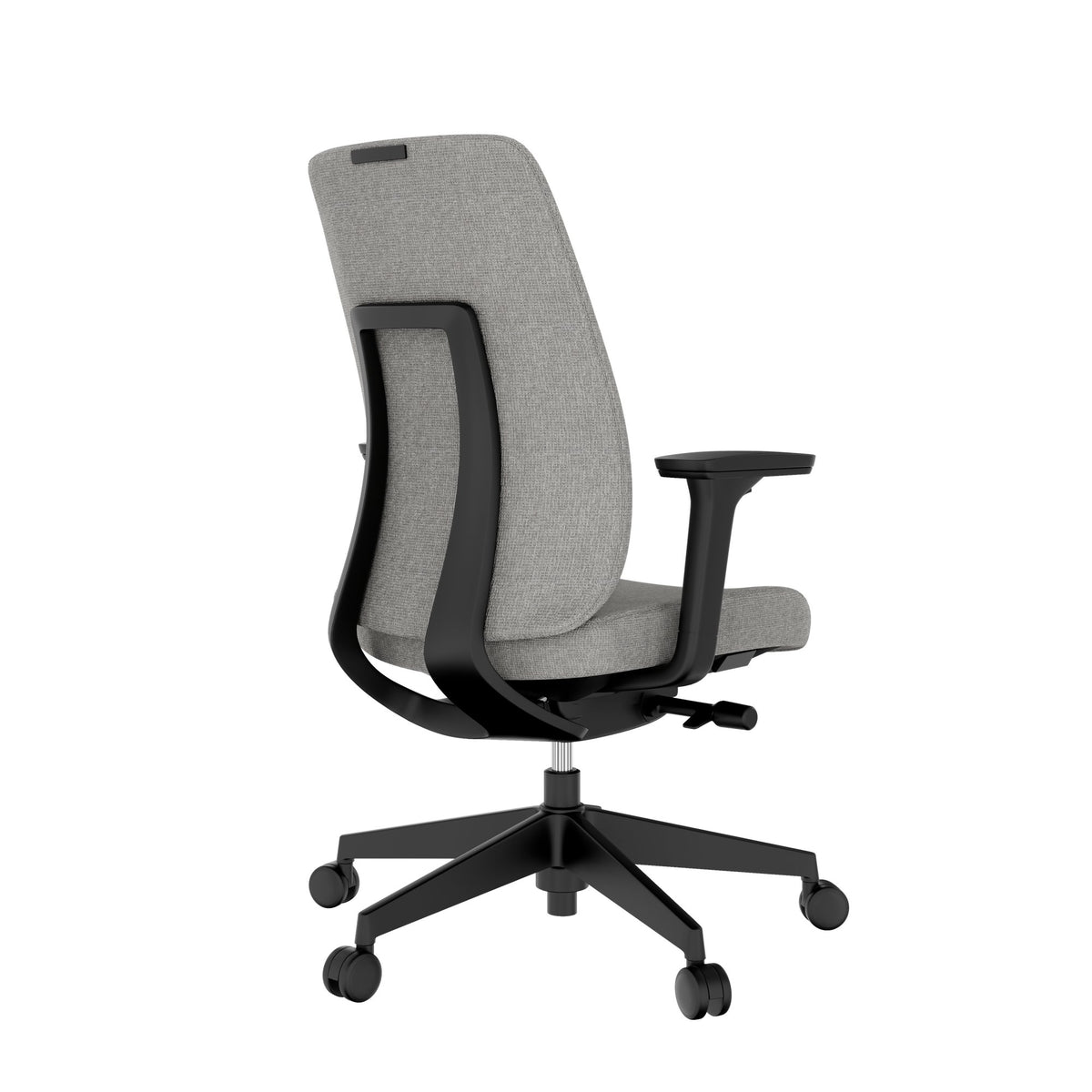 Chaise de bureau pivotante HARDY | mécanisme synchrone, accoudoirs 3D, gris  - 5 Lightbox Main Image