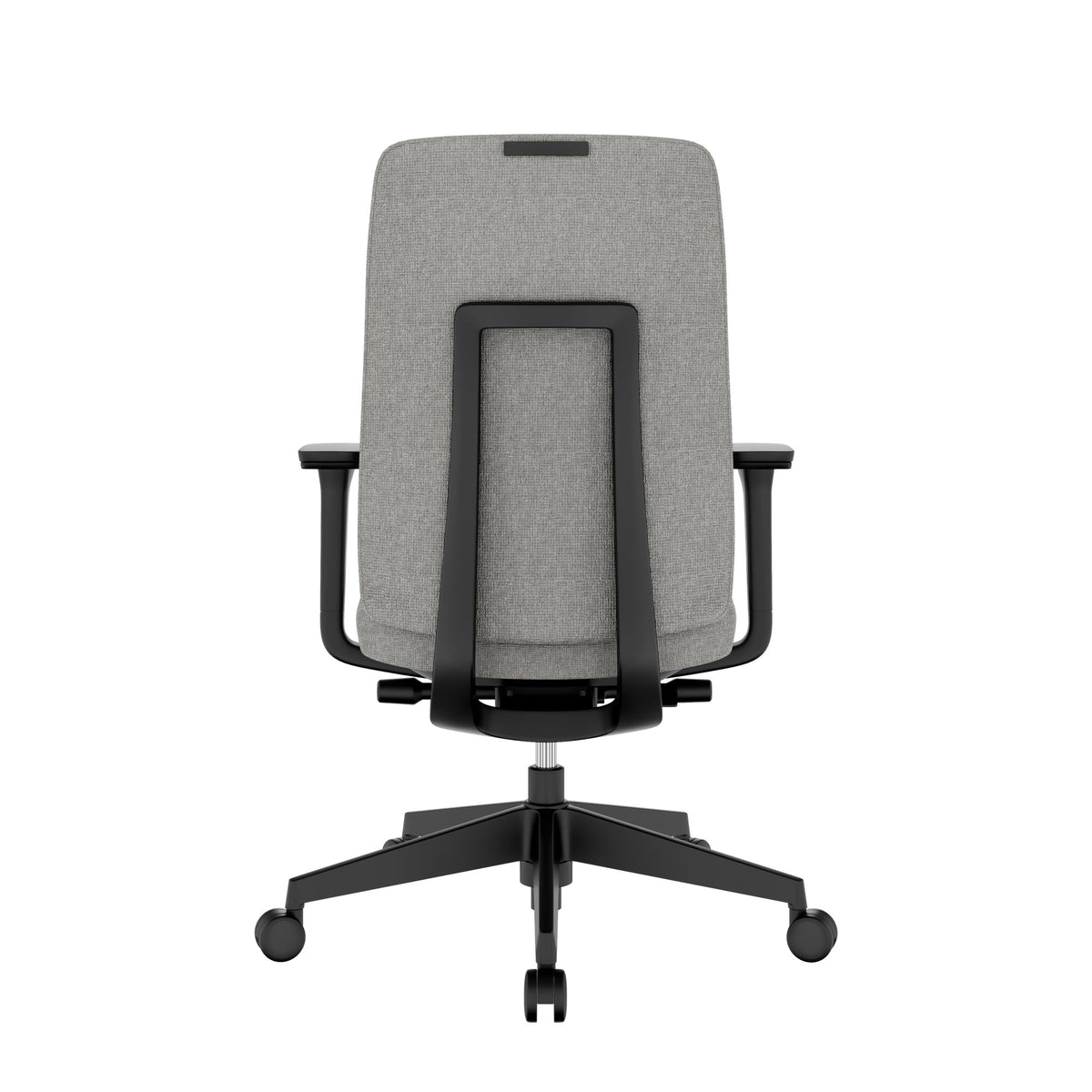Chaise de bureau pivotante HARDY | mécanisme synchrone, accoudoirs 3D, gris  - 6 Lightbox Main Image