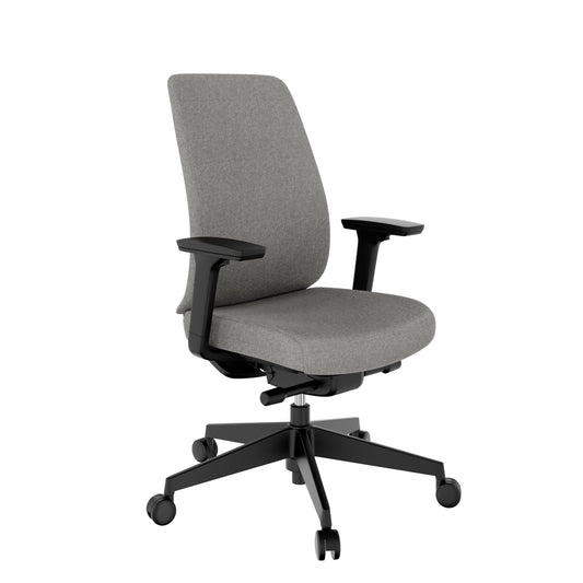 Hardy office swivel chair | Synchronous mechanics, 3D armrests, gray