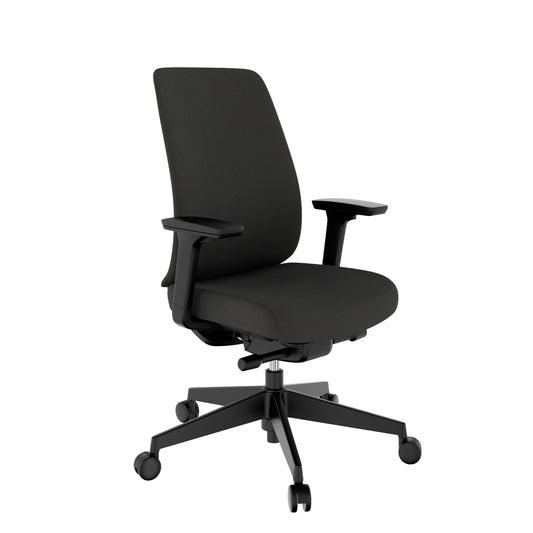 Hardy office swivel chair | Synchronous mechanics, 3D armrests, black